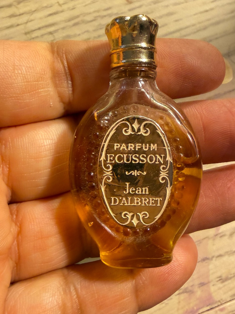 Jean D'Albret ECUSSON PARFUM MINI 1/7 fl oz/4.2ml PURE PERFUME MINIATURE NEW